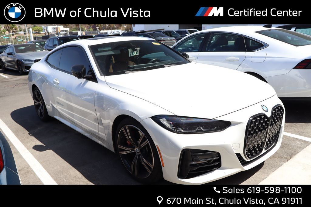 Alpine White 2024 BMW 4 Series Coupe Rear-Wheel Drive 8-Speed Automatic