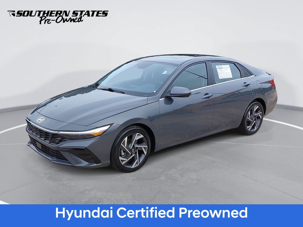 Ecotronic Gray 2024 Hyundai Elantra Sedan Front-Wheel Drive Continuously Variable Transmission