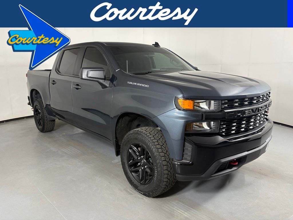 Shadow Gray Metallic 2021 Chevrolet Silverado 1500 Pickup Truck Four-Wheel Drive 6-Speed Automatic Overdrive