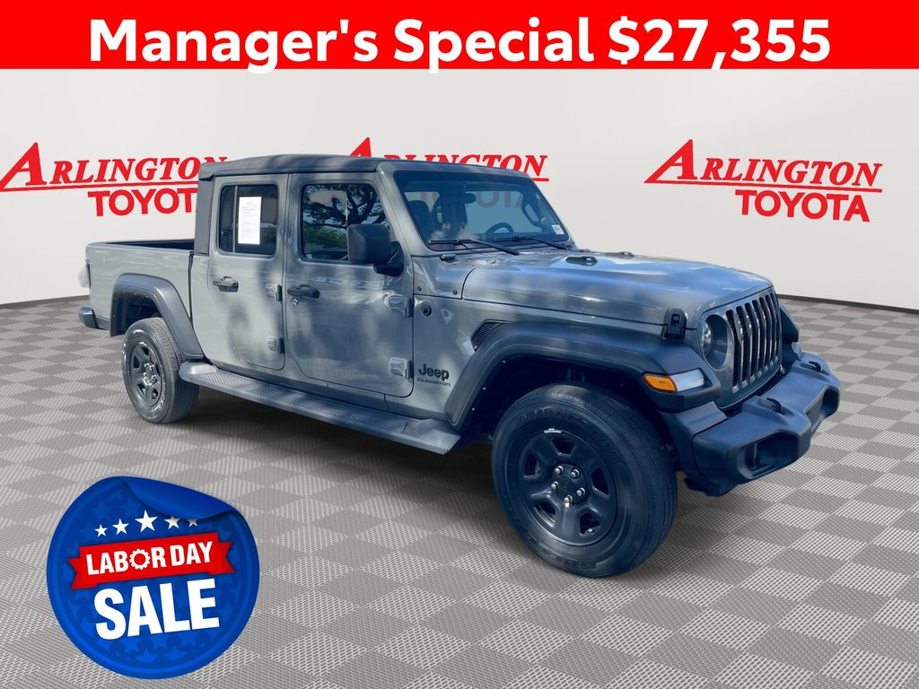 Gray Clearcoat 2022 Jeep Gladiator Pickup Truck Four-Wheel Drive 6-Speed Manual