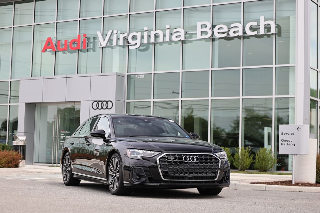 Mythos Black Metallic 2023 Audi A8 Sedan All-Wheel Drive 8-Speed Automatic