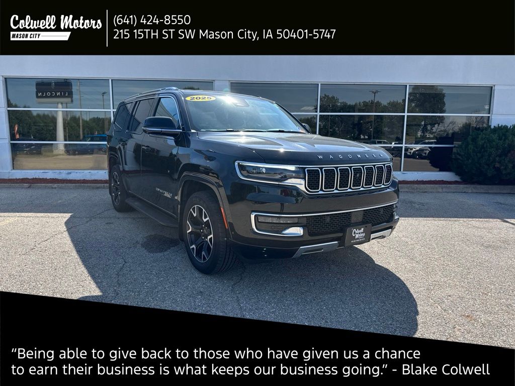 Diamond Black Crystal Pearlcoat 2025 Jeep Wagoneer SUV / Crossover Four-Wheel Drive 8-Speed Automatic
