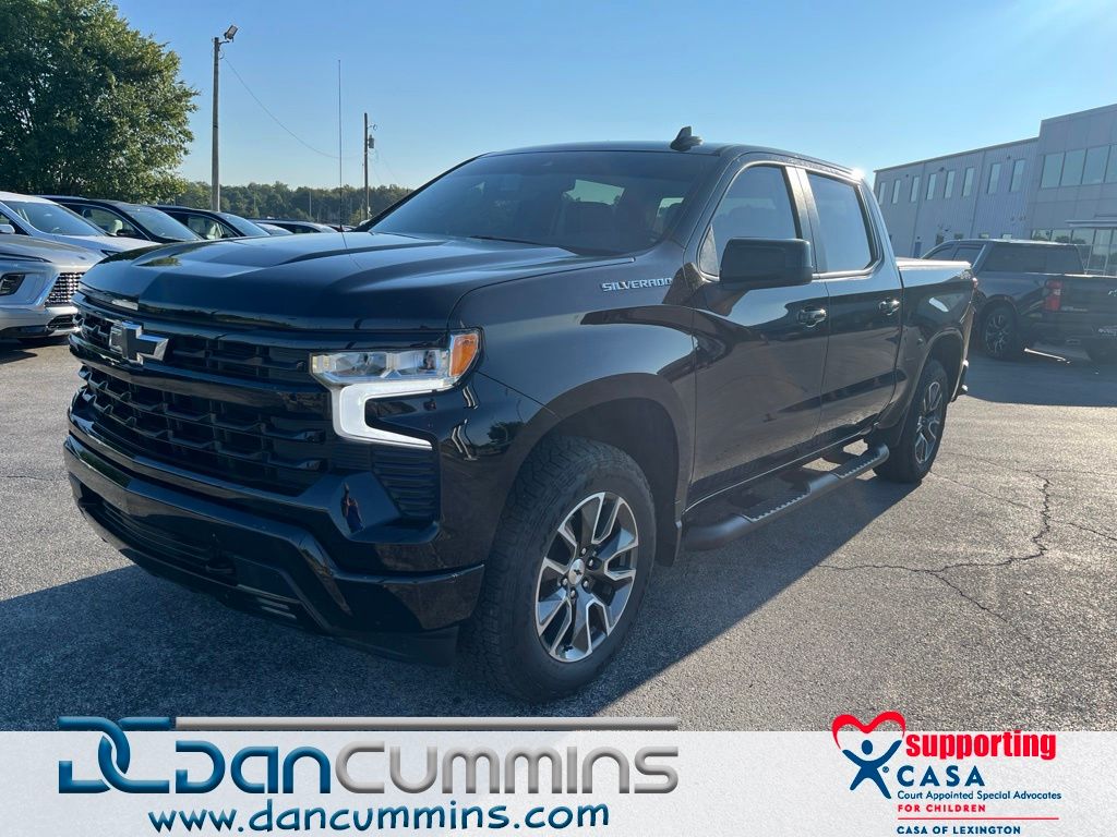 Black 2024 Chevrolet Silverado 1500 Pickup Truck Four-Wheel Drive Automatic