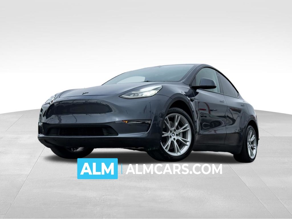 Gray 2023 Tesla Model Y SUV / Crossover All-Wheel Drive 1-Speed Automatic
