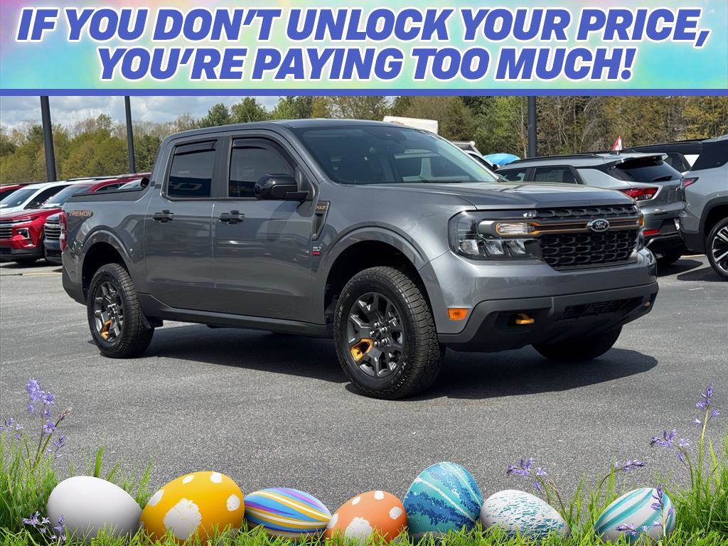 Gray Metallic 2024 Ford Maverick XLT SuperCrew AWD Pickup Truck All-Wheel Drive 8-Speed Automatic