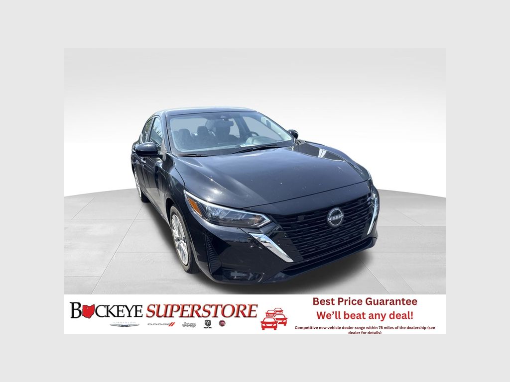 Super Black 2025 Nissan Sentra Sedan Front-Wheel Drive Continuously Variable Transmission
