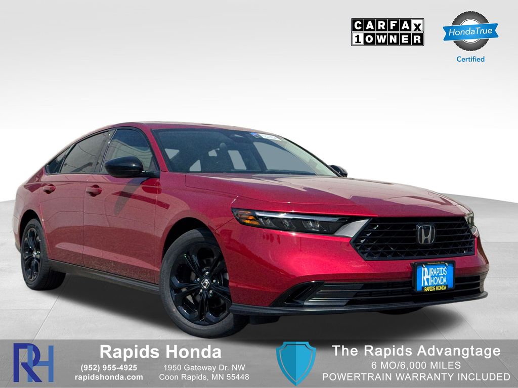 Radiant Red 2025 Honda Accord Sedan Front-Wheel Drive Continuously Variable Transmission