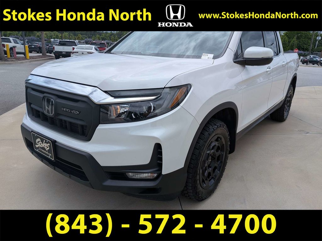 2025 Honda Ridgeline RTL White at Stokes Honda North