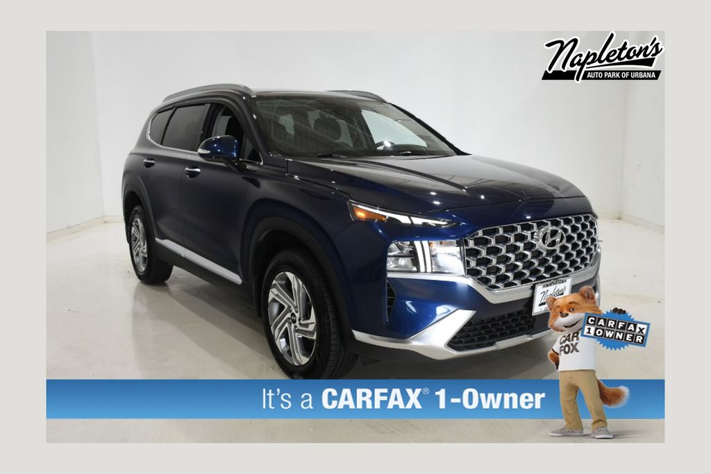 Stormy Blue 2022 Hyundai Santa Fe SEL AWD SUV / Crossover All-Wheel Drive 8-Speed Automatic