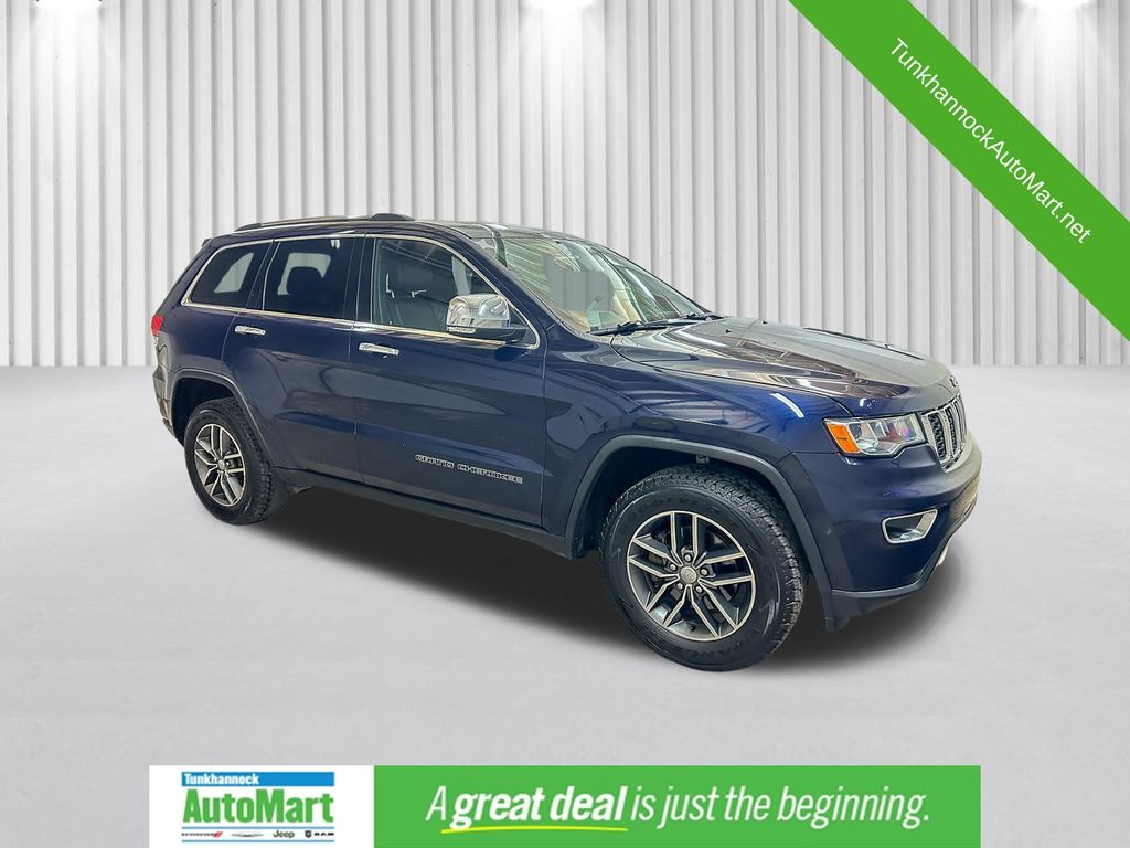 True Blue Pearlcoat 2017 Jeep Grand Cherokee SUV / Crossover Four-Wheel Drive 8-Speed Automatic