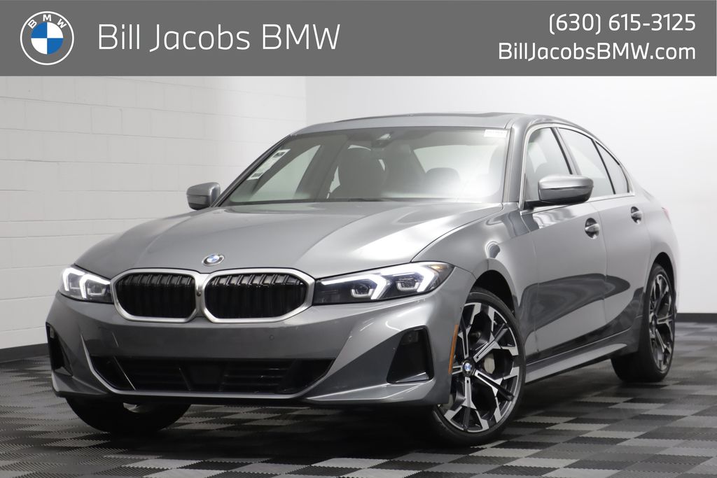 Gray (Skyscraper Grey Metallic) 2025 BMW 3 Series Sedan All-Wheel Drive Automatic