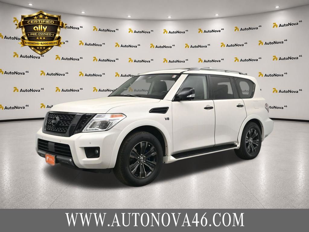Pearl White Tricoat 2020 Nissan Armada SUV / Crossover Four-Wheel Drive 7-Speed Automatic