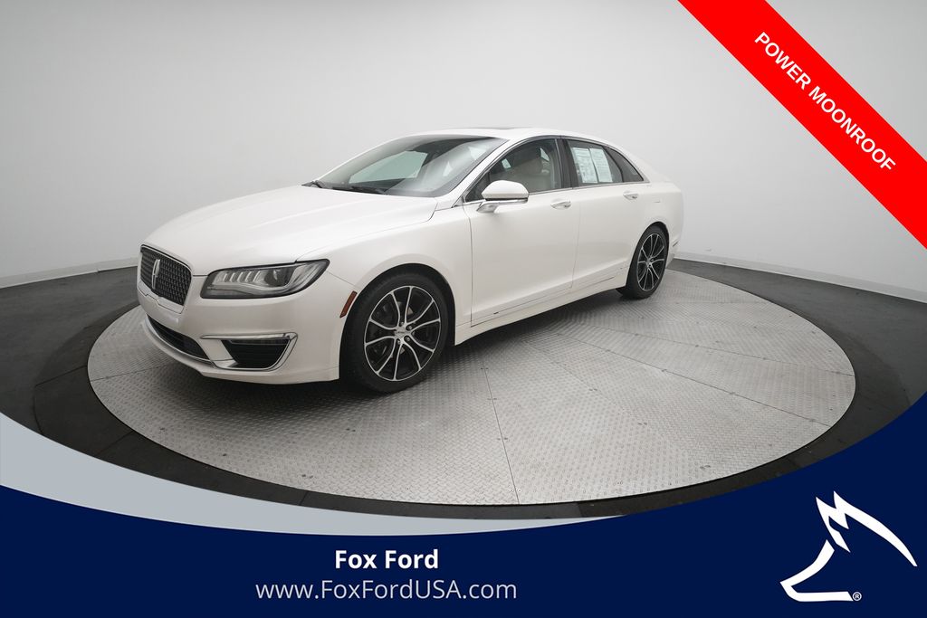White Platinum Clearcoat Metallic 2019 Lincoln MKZ Sedan Front-Wheel Drive 6-Speed Automatic