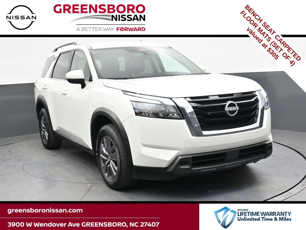 Glacier White 2025 Nissan Pathfinder SV 4WD SUV / Crossover All-Wheel Drive 9-Speed Automatic