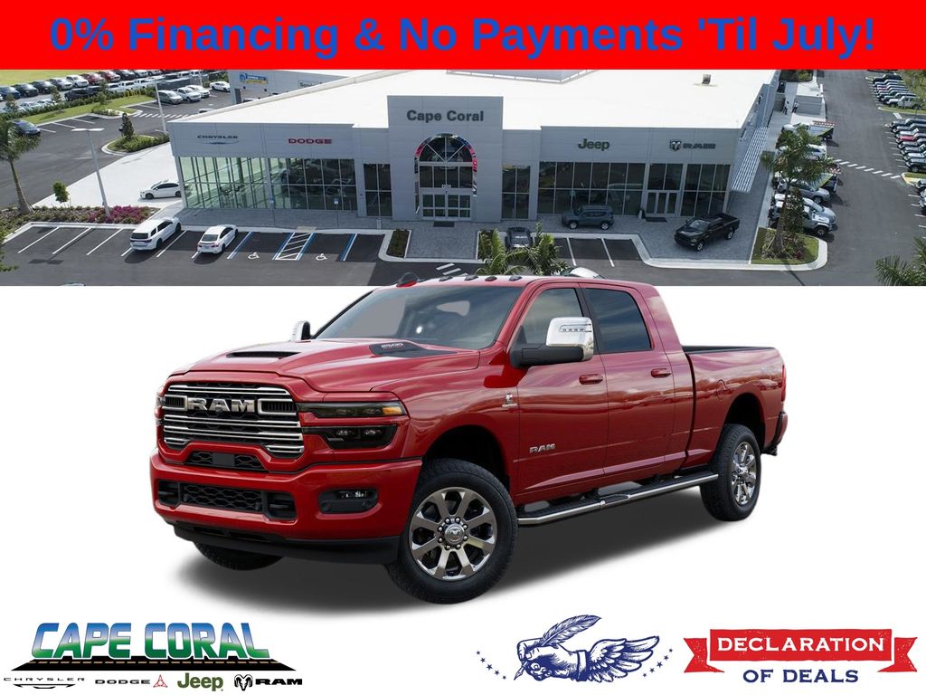 Flame Red Clearcoat 2026 RAM 2500 Laramie Mega Cab 4WD Pickup Truck Four-Wheel Drive 8-Speed Automatic