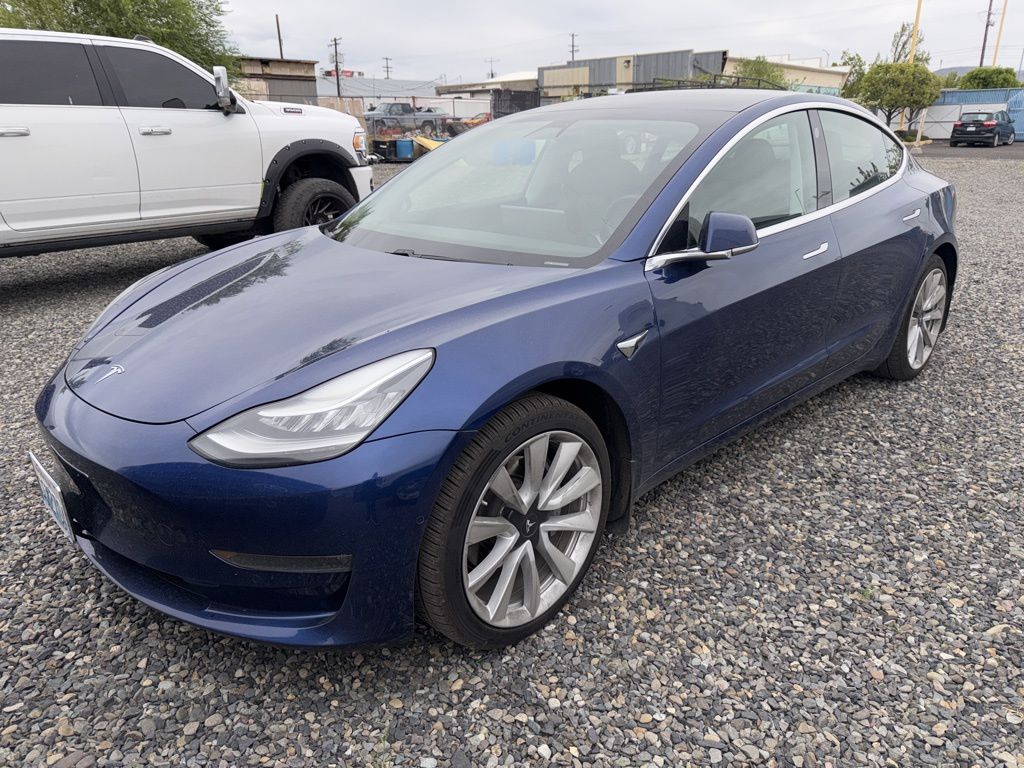 Black 2018 Tesla Model 3 Long Range AWD Sedan All-Wheel Drive 1-Speed Automatic