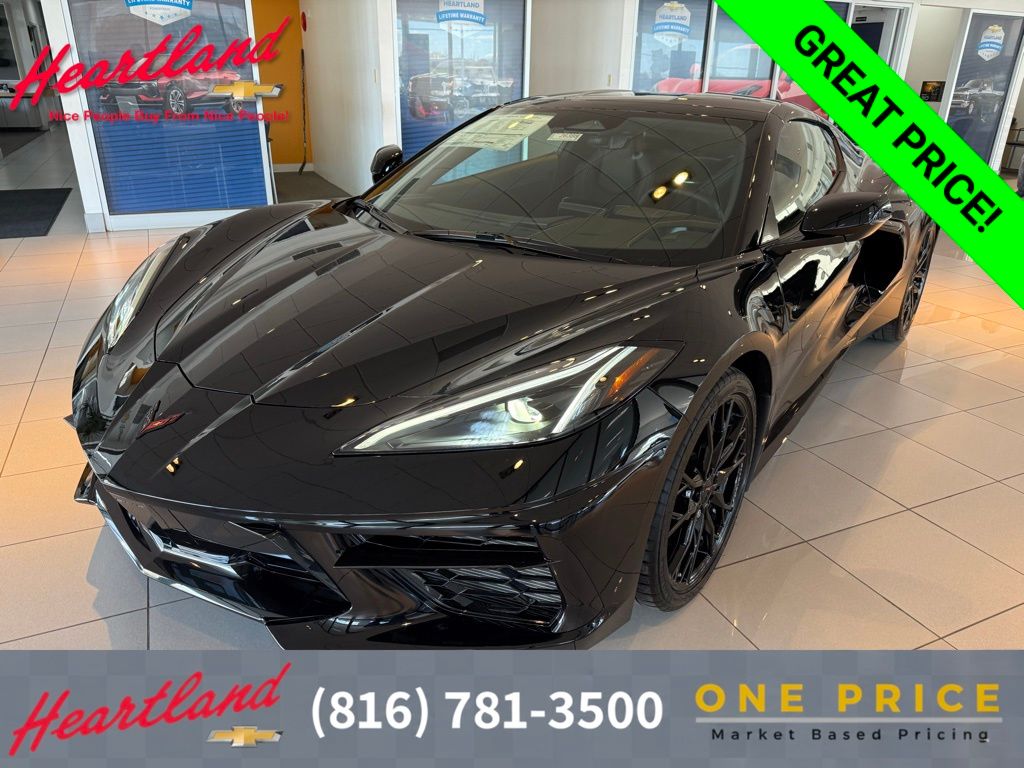 Black 2026 Chevrolet Corvette Stingray 1LT Coupe RWD Coupe Rear-Wheel Drive 8-Speed Dual Clutch