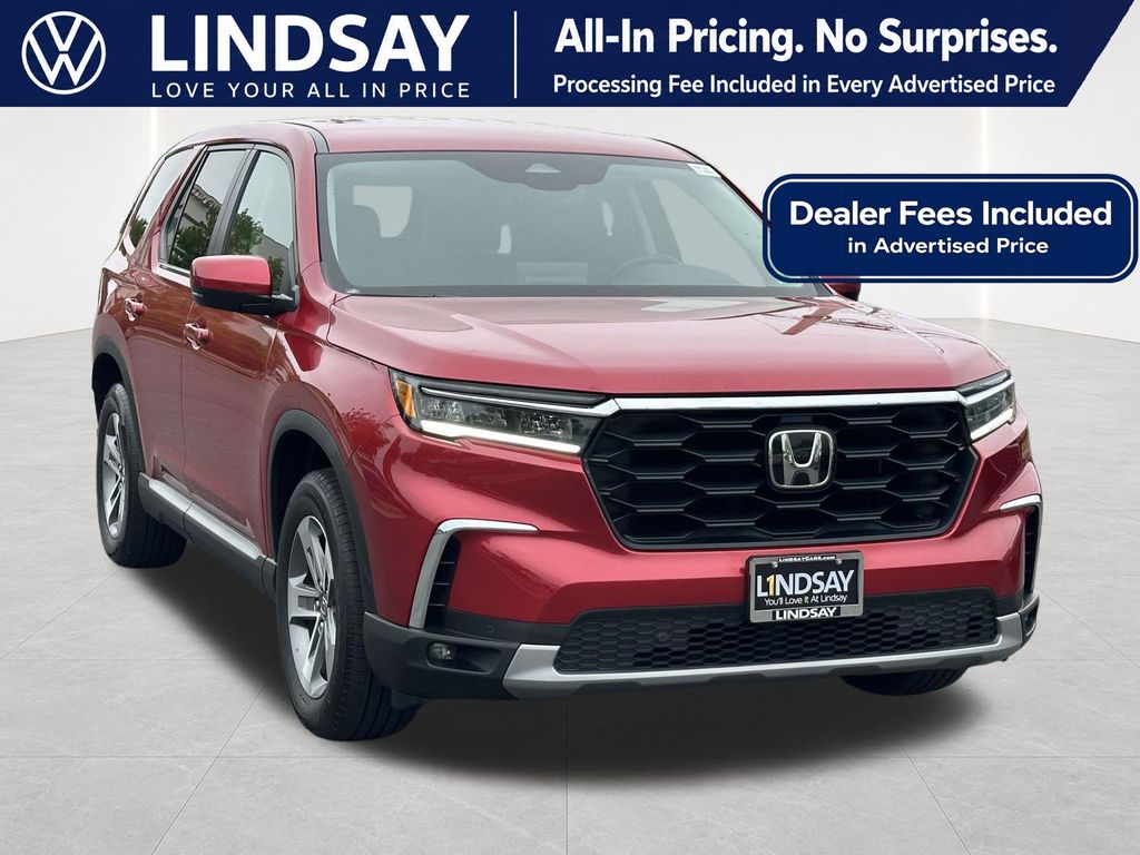 Radiant Red Metallic II 2024 Honda Pilot EX-L AWD SUV / Crossover All-Wheel Drive Automatic