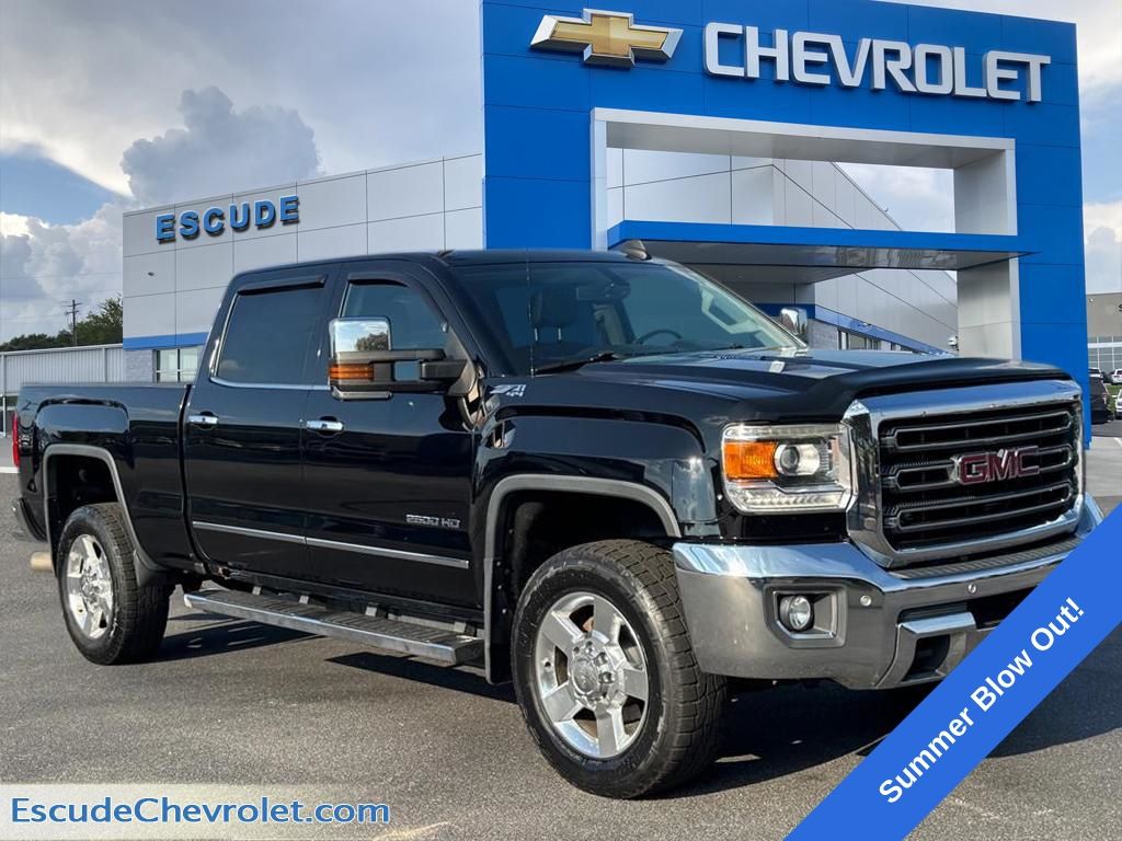 Onyx Black 2016 GMC Sierra 2500HD Pickup Truck Four-Wheel Drive 6-Speed Automatic