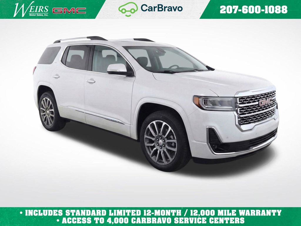 White Frost Tricoat 2023 GMC Acadia Denali AWD SUV / Crossover Four-Wheel Drive 9-Speed Automatic