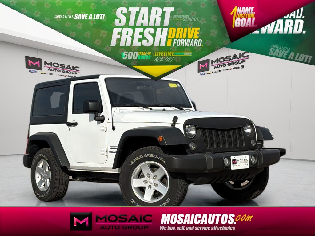 Bright White Clearcoat 2016 Jeep Wrangler Sport 4WD SUV / Crossover Four-Wheel Drive 5-Speed Automatic