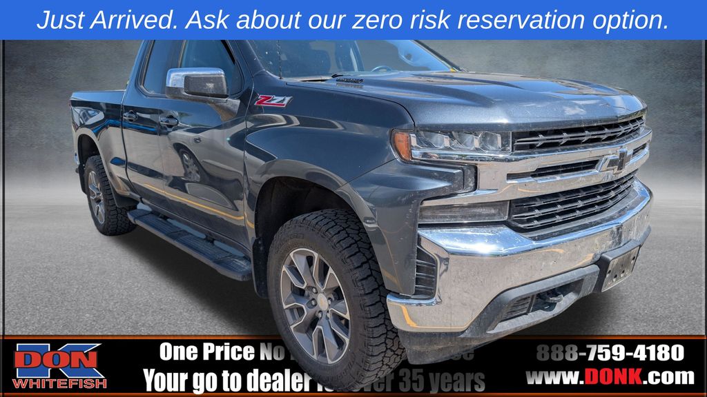 Shadow Gray Metallic 2021 Chevrolet Silverado 1500 LT Double Cab 4WD Pickup Truck Four-Wheel Drive Automatic