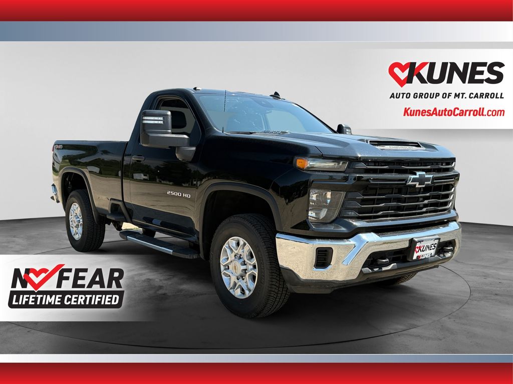 Black 2024 Chevrolet Silverado 2500HD Pickup Truck Four-Wheel Drive Automatic