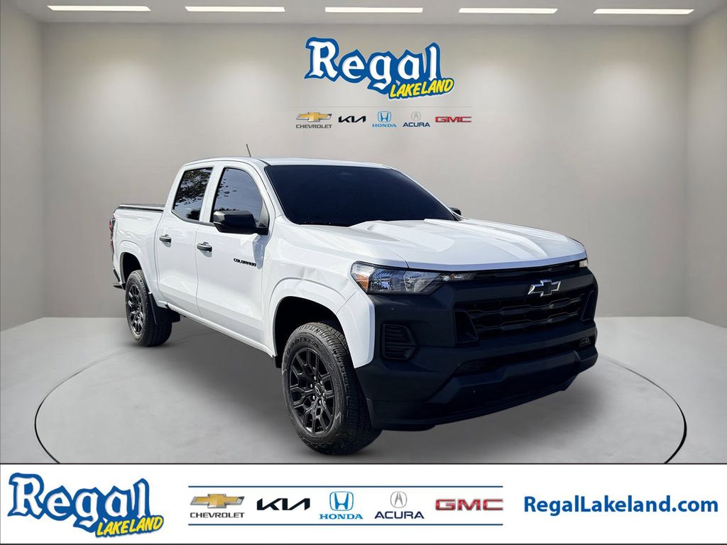 Summit White 2025 Chevrolet Colorado Work Truck Crew Cab RWD Pickup Truck 4X2 8-Speed Automatic