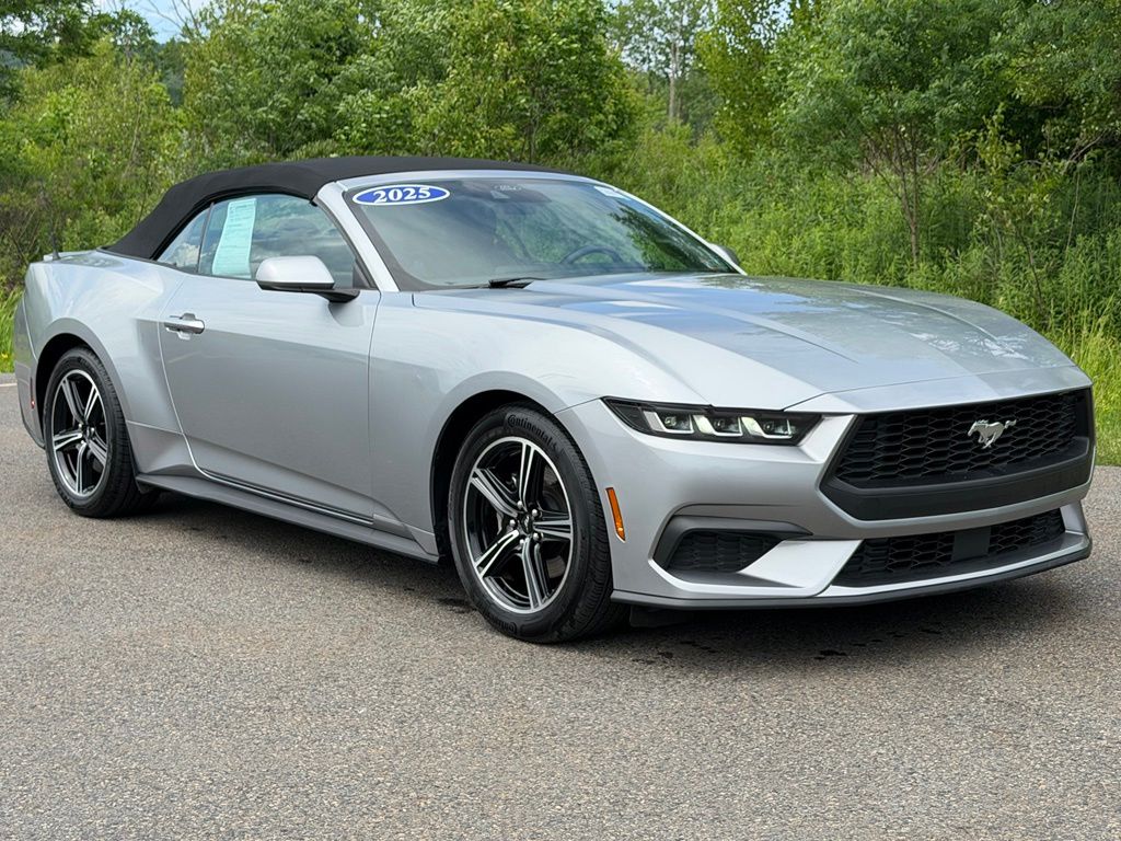 Silver Metallic 2025 Ford Mustang Convertible Rear-Wheel Drive Automatic