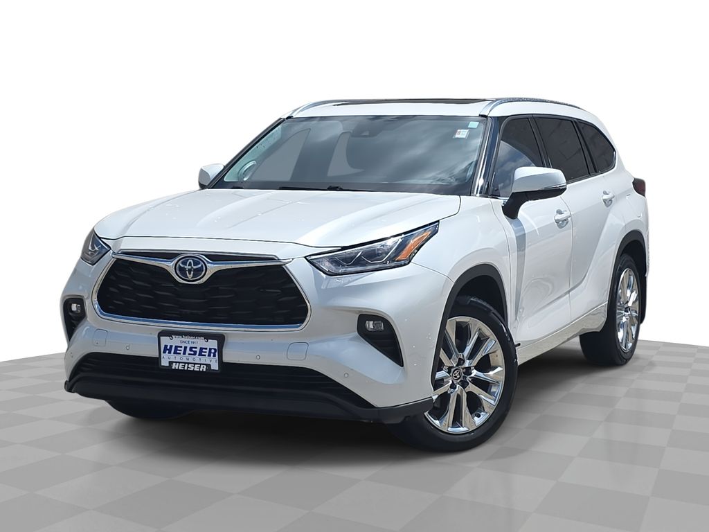 Pearl White 2023 Toyota Highlander Hybrid SUV / Crossover All-Wheel Drive Continuously Variable Transmission