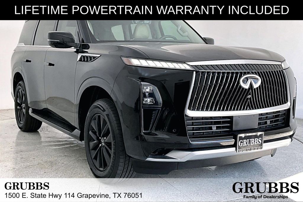 Black Obsidian 2025 INFINITI QX80 SUV / Crossover All-Wheel Drive 9-Speed Automatic