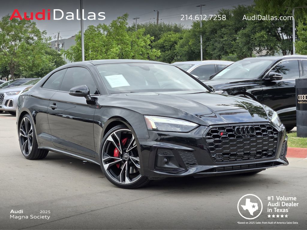 Mythos Black Metallic 2023 Audi S5 3.0T quattro Premium Plus Coupe AWD Coupe All-Wheel Drive 8-Speed Automatic