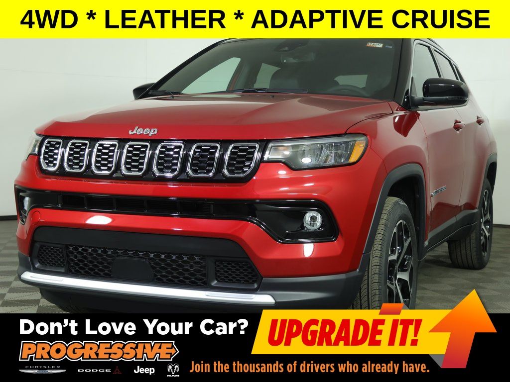 Red Hot Pearlcoat 2026 Jeep Compass SUV / Crossover Four-Wheel Drive 8-Speed Automatic