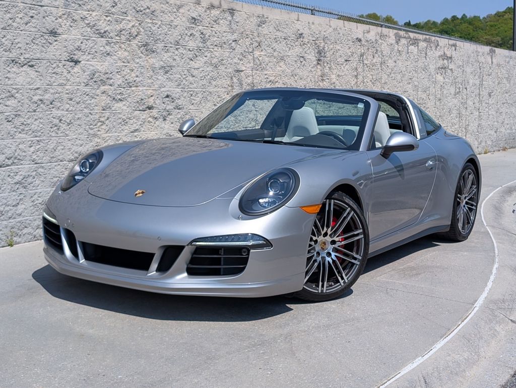 Silver 2016 Porsche 911 Targa 4S AWD Convertible All-Wheel Drive 7-Speed Automatic