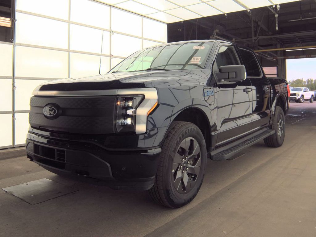 Blue Metallic 2025 Ford F-150 Lightning Flash SuperCrew AWD Pickup Truck All-Wheel Drive Automatic