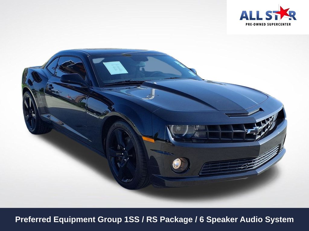 Black 2010 Chevrolet Camaro Coupe Rear-Wheel Drive 6-Speed Automatic