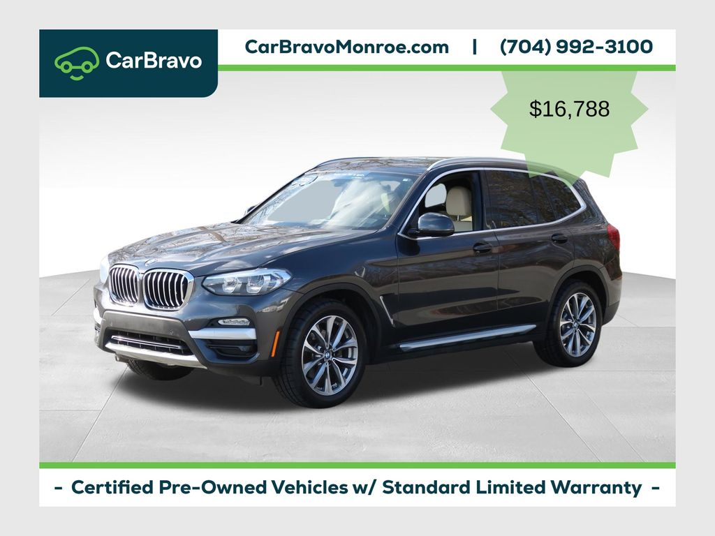 Gray (Dark Graphite Metallic) 2019 BMW X3 SUV / Crossover All-Wheel Drive 8-Speed Automatic