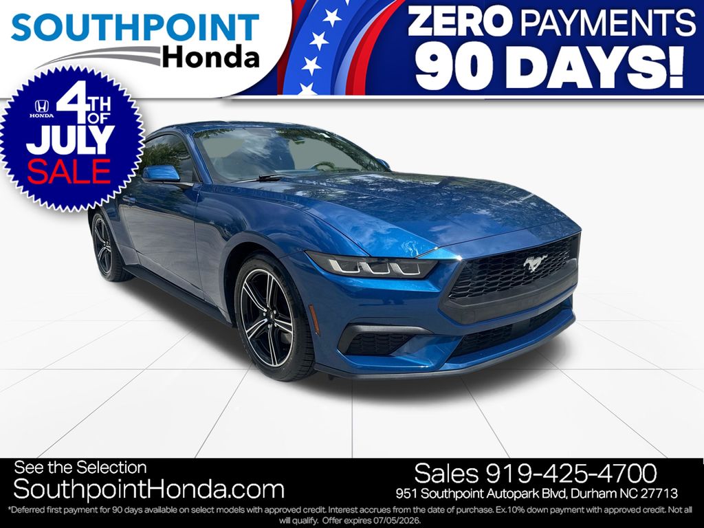 Blue Ember Metallic 2024 Ford Mustang EcoBoost Fastback RWD Coupe Rear-Wheel Drive Automatic