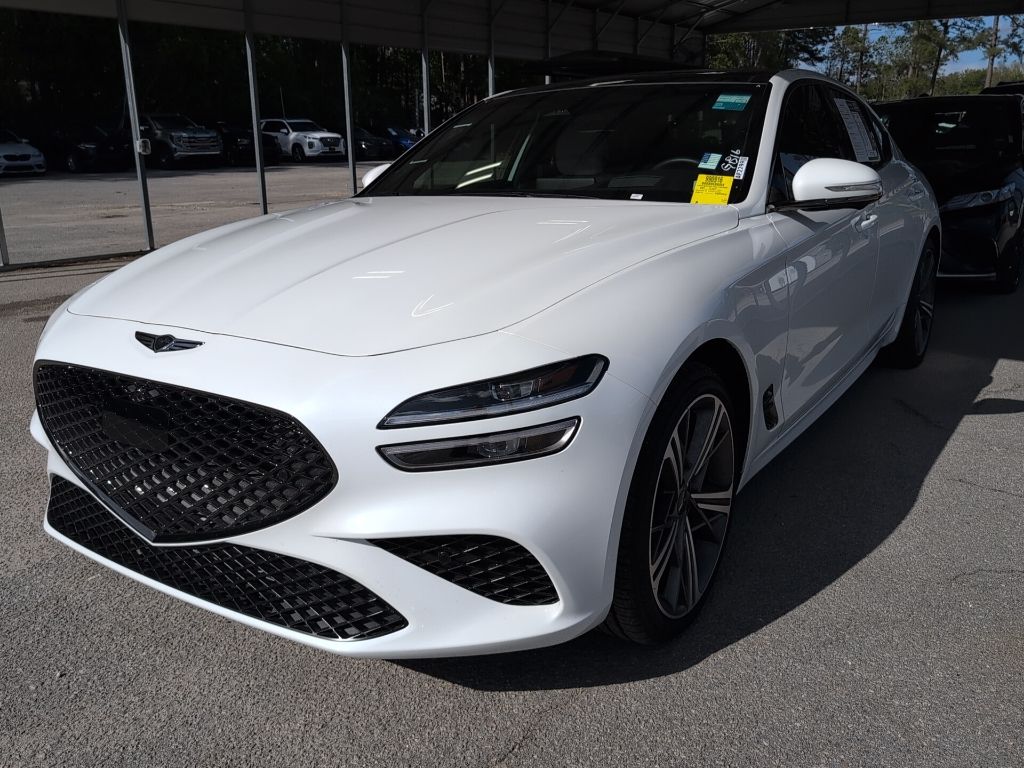 Uyuni White 2025 Genesis G70 3.3T Sport Advanced RWD Sedan Rear-Wheel Drive 8-Speed Automatic