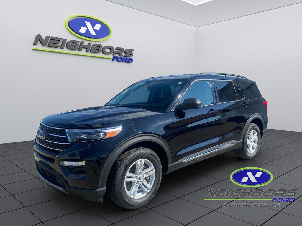 Black Metallic 2024 Ford Explorer SUV / Crossover All-Wheel Drive Automatic