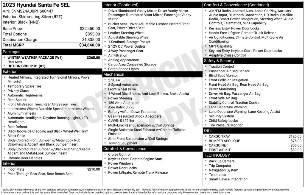 Certified Used 2023 Silver Hyundai SEL image 17