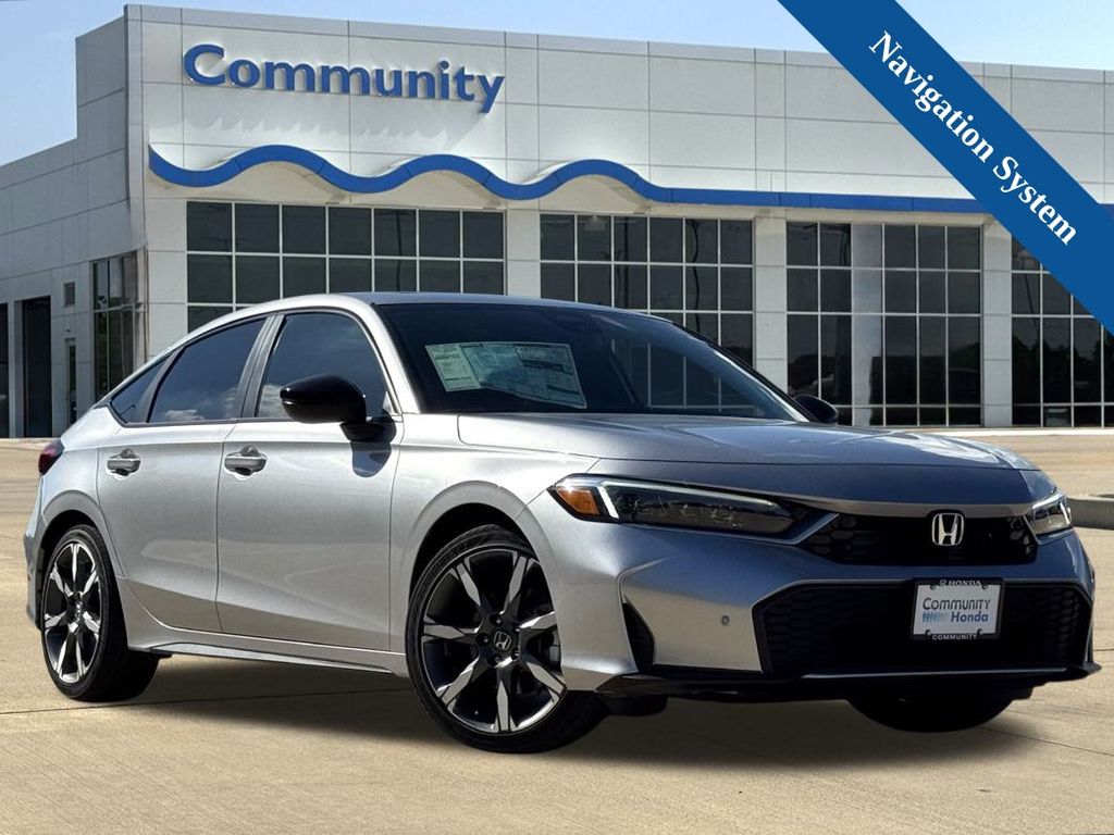2026 Honda Civic Hybrid Sport Touring Silver at Community Honda