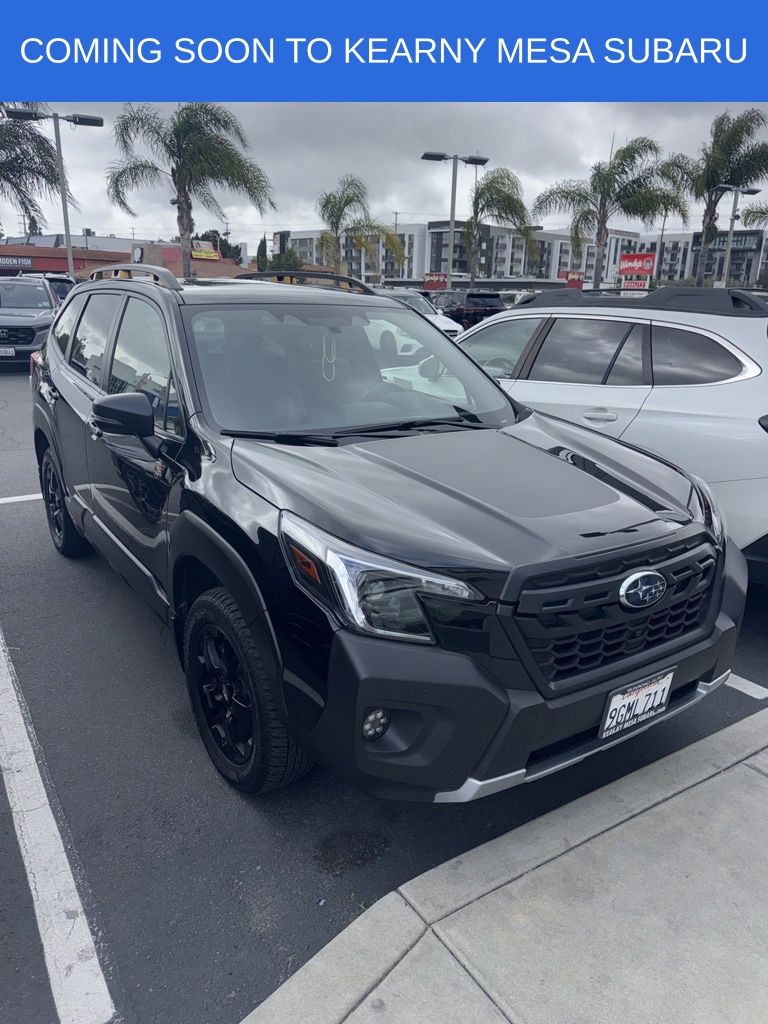 Crystal Black Silica 2023 Subaru Forester Wilderness Crossover AWD SUV / Crossover All-Wheel Drive Continuously Variable Transmission
