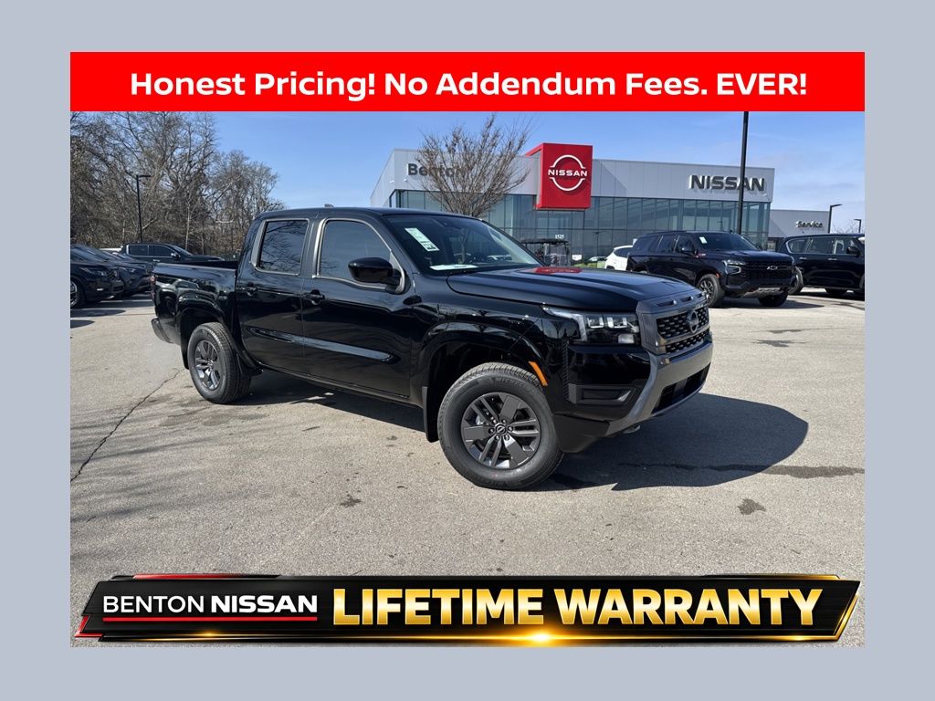Super Black 2026 Nissan Frontier Pickup Truck Four-Wheel Drive 9-Speed Automatic Overdrive