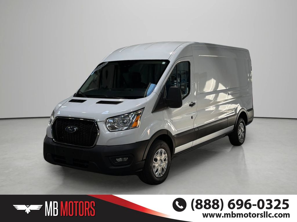 White 2021 Ford Transit Cargo Van Rear-Wheel Drive 