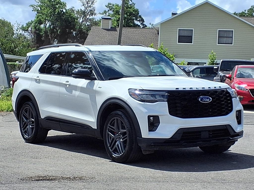 White Metallic 2025 Ford Explorer ST-Line AWD SUV / Crossover All-Wheel Drive Automatic