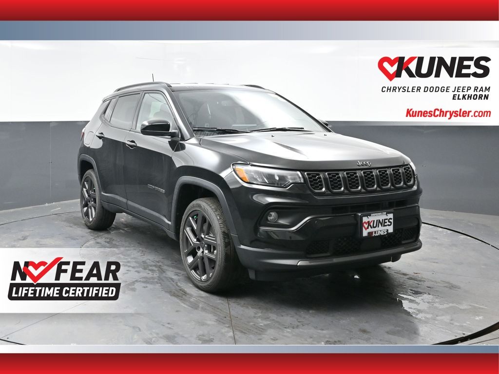Diamond Black Crystal Pearlcoat 2026 Jeep Compass SUV / Crossover Four-Wheel Drive 8-Speed Automatic