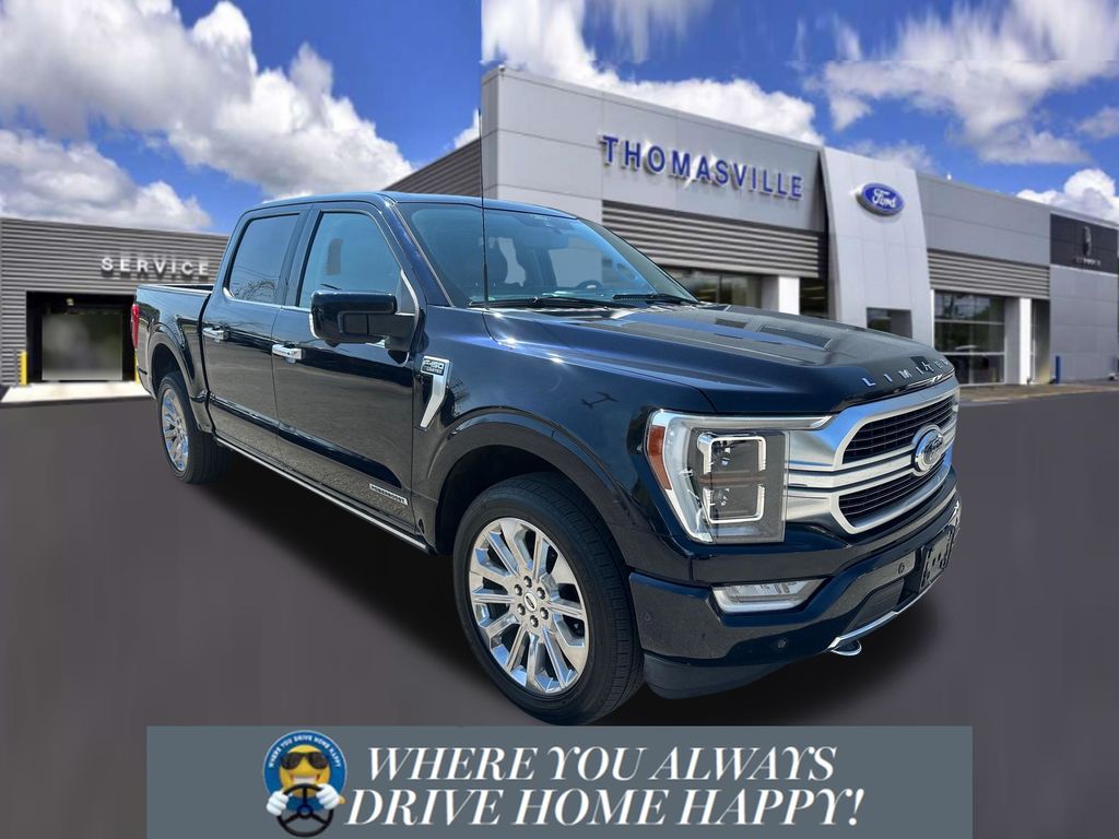 Blue Metallic 2021 Ford F-150 Pickup Truck Four-Wheel Drive Automatic
