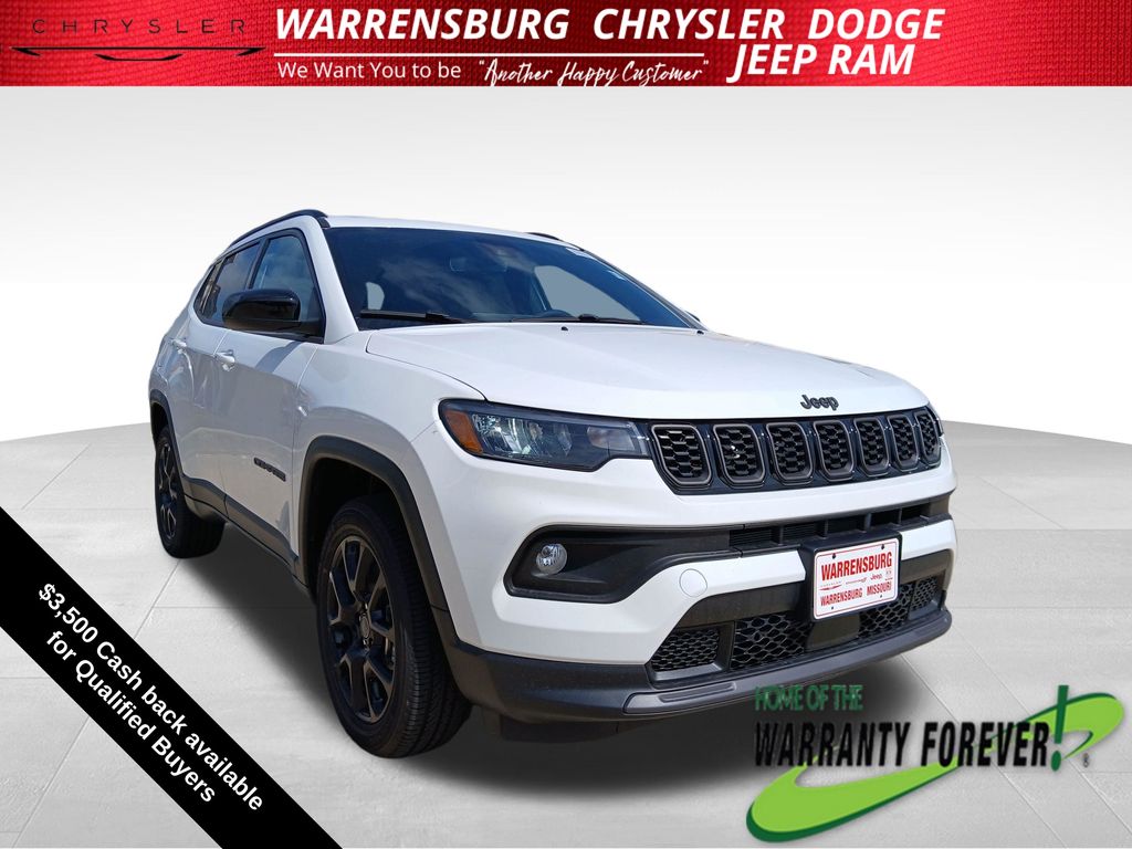 Bright White Clearcoat 2026 Jeep Compass SUV / Crossover Four-Wheel Drive 8-Speed Automatic