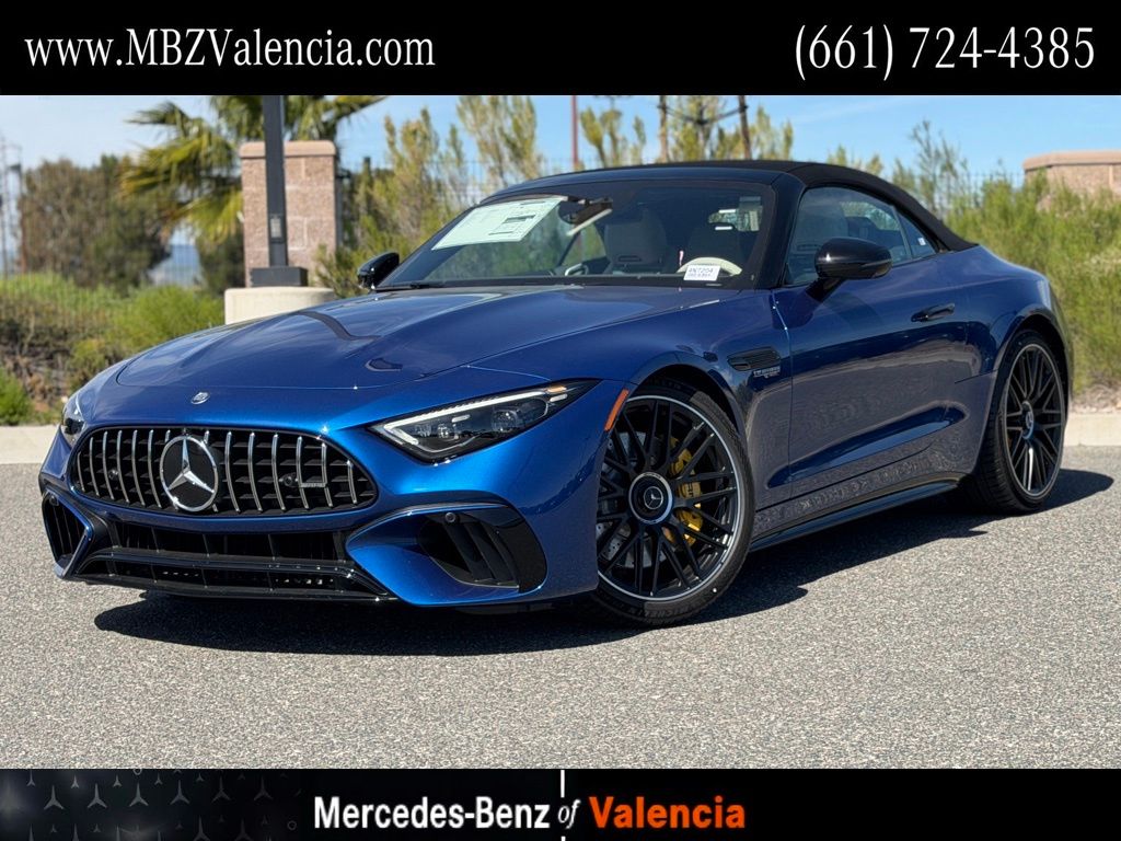 Blue 2026 Mercedes-Benz SL-Class Convertible All-Wheel Drive 9-Speed Automatic